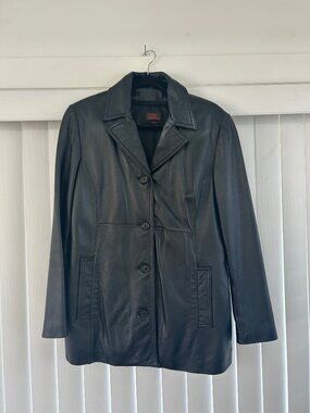 90s Vintage Danier Leather Jacket - M